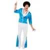 70s Super Glam Costume, Blue -Joker Scostumemega Store 70s super glam costume blue 238002