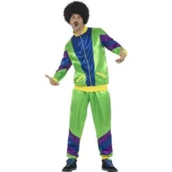 80s Height Of Fashion Shell Suit Costume, Male