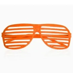 80s Slot Glasses - Fluoro Orange