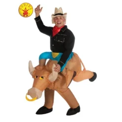 BULL RIDER INFLATABLE COSTUME, ADULT