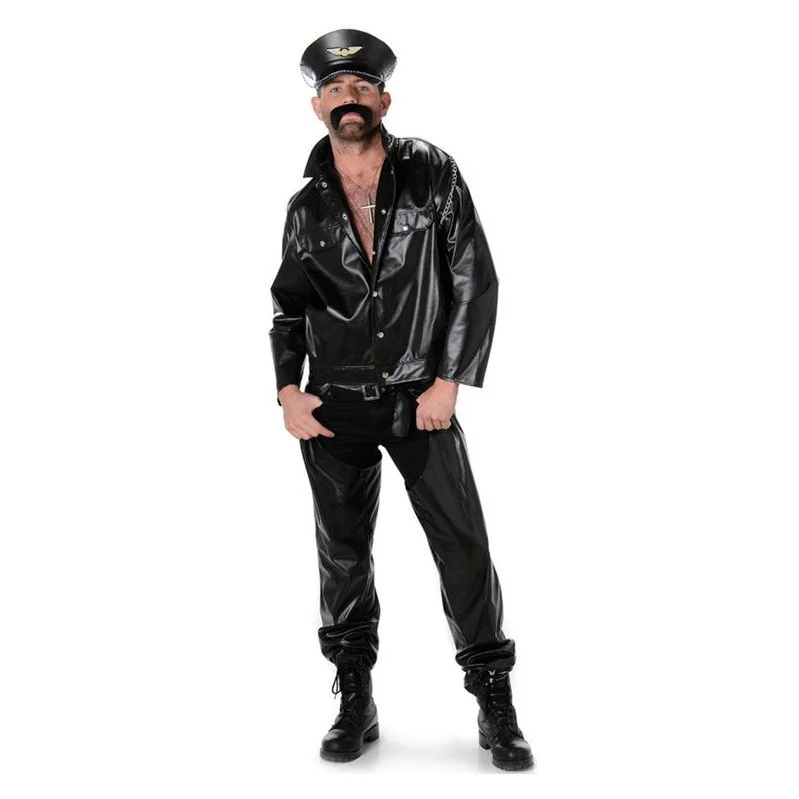 Karnival Costumes Bad Biker Men's Village People Costume 3 Karnival Costumes Bad Biker Men's Village People Costume