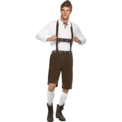 Bavarian Man Costume - Brown