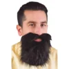 Beard & Mustache - Black -Joker Scostumemega Store beard mustache black