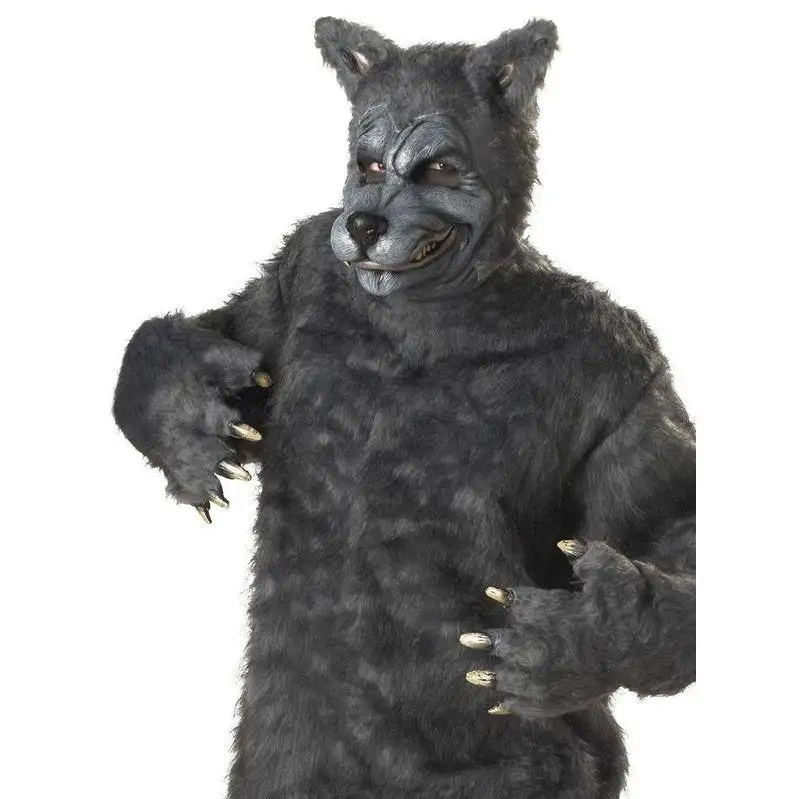 California Costumes Big Bad Wolf Men's Grey 4 California Costumes Big Bad Wolf Men's Grey - Image 2