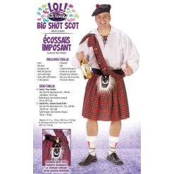Fun World Big Shot Scot Plus Size -Joker Scostumemega Store big shot scot plus size 362164