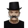 Black And Grey Long Handlebar Moustache 2 Black And Grey Long Handlebar Moustache -Joker Scostumemega Store black and grey long handlebar moustache 627689