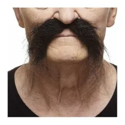 Black Bikie Moustache