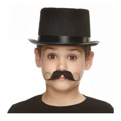 Black Handlebar Moustache Small