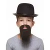 Black Long Beard And Moustache Small -Joker Scostumemega Store black long beard and moustache small 817672