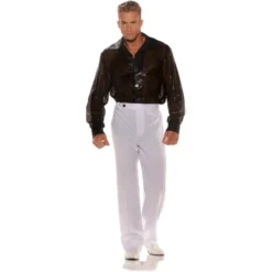 Underwraps Black Sequin Mens Shirt