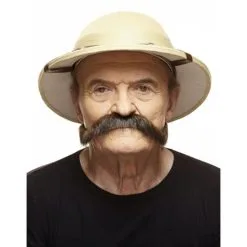 Brown Safari Long Moustache