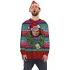 Morris Costumes Chucky Ugly Xmas Jumper -Joker Scostumemega Store chucky ugly xmas jumper 167027