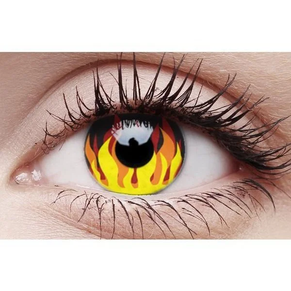 Crazy Lens Contacts - Flame Hot 3 Crazy Lens Contacts - Flame Hot