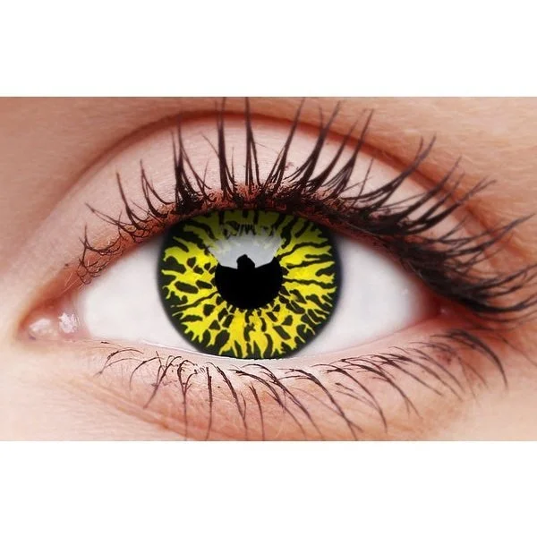 Crazy Lens Contacts Yellow Eclipse 3 Crazy Lens Contacts Yellow Eclipse