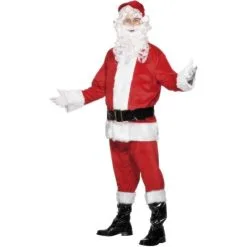 Deluxe Santa Costume, With Beard