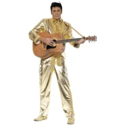 Elvis Costume Gold -Joker Scostumemega Store elvis costume gold 497347