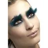 Eyelashes, Large Feather With Aqua Dots -Joker Scostumemega Store eyelashes large feather with aqua dots 881813
