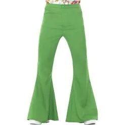 Flared Trousers, Mens - Green