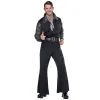 California Costumes Flashy 1970's Men's Black And Silver Costume Jumpsuit -Joker Scostumemega Store flashy 1970s mens black and silver costume jumpsuit 345335
