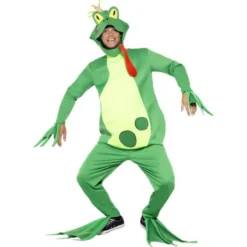 Frog Prince Costume, Top With Attached Gloves
