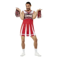 Give Me A...Cheerleader Costume, White & Red -Joker Scostumemega Store give me acheerleader costume white red 744989