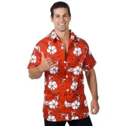 Underwraps Hawaiian Shirt Red