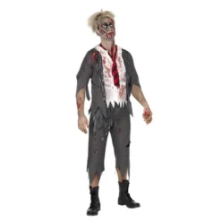High School Horror Zombie Schoolboy Costume -Joker Scostumemega Store high school horror zombie schoolboy costume 987119