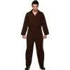 Underwraps Horror Jumpsuit Brown -Joker Scostumemega Store horror jumpsuit brown 636359