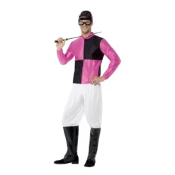 Jockey Costume Black & Pink -Joker Scostumemega Store jockey costume black pink 206248