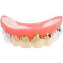 Tom Foolery Multi Silver And Gold Look Teeth