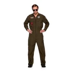 Underwraps Navy Topgun Men's Pilot Jumpsuit