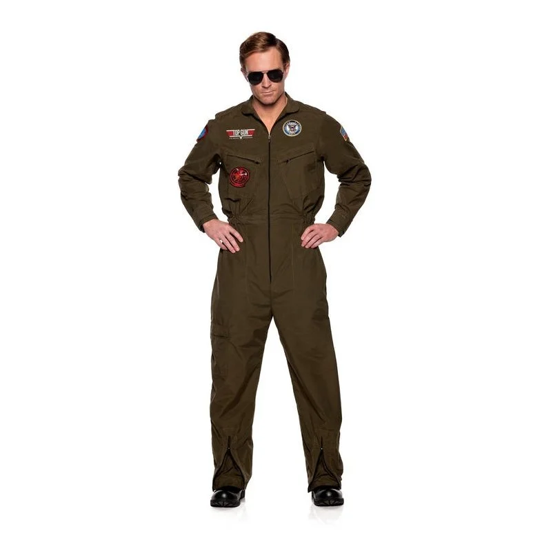 Underwraps Navy Topgun Men's Pilot Jumpsuit 3 Underwraps Navy Topgun Men's Pilot Jumpsuit