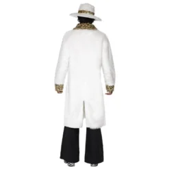 Pimp Costume, White And Leopard Skin -Joker Scostumemega Store pimp costume white and leopard skin 970055