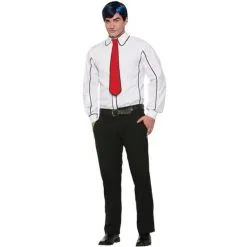 Pop Art Shirt And Tie - Adult