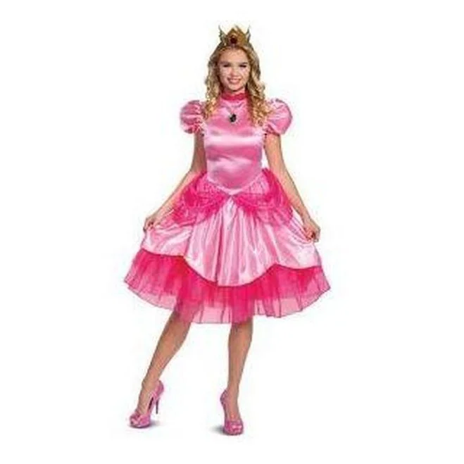 Disguise Costumes Princess Peach Deluxe Adult (2020) Costume 3 Disguise Costumes Princess Peach Deluxe Adult (2020) Costume