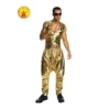 Rapper Gold Pants Only, Adult -Joker Scostumemega Store rapper gold pants only adult 842427