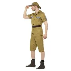 Safari Man Costume, Brown -Joker Scostumemega Store safari man costume brown 994893
