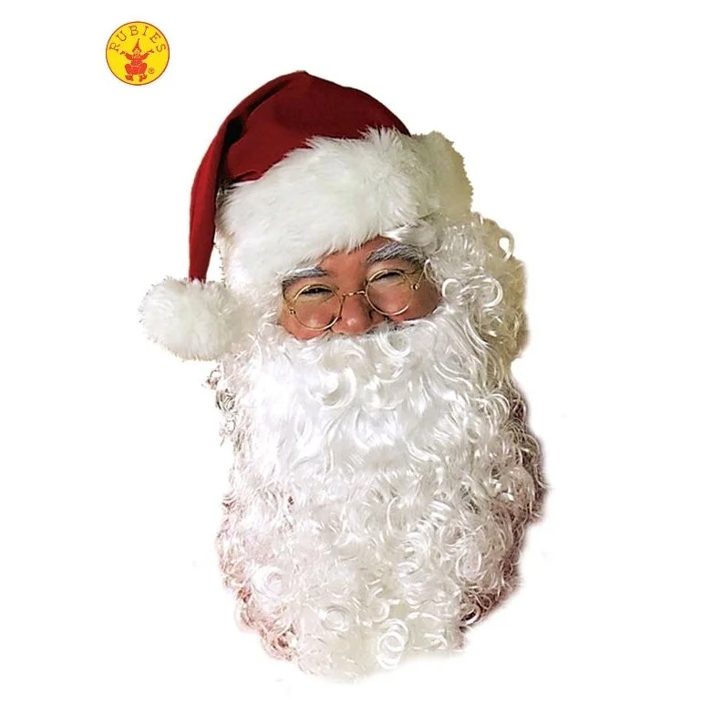 Santa Beard & Wig Set Adult (R) 3 Santa Beard & Wig Set Adult (R)