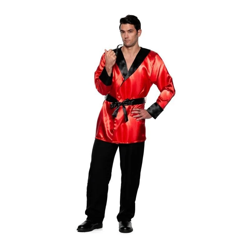 Underwraps Satin Smoking Jacket 3 Underwraps Satin Smoking Jacket