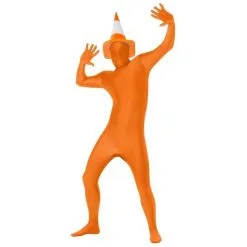 Second Skin Suit, Orange -Joker Scostumemega Store second skin suit orange 282657