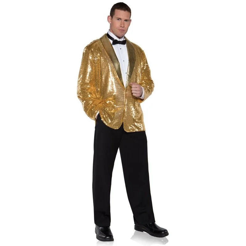 Underwraps Sequin Jacket Gold (Uw) 4 Underwraps Sequin Jacket Gold (Uw) - Image 2