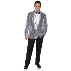 Underwraps Sequin Jacket Silver (Uw)