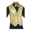 Sequin Waistcoat, Gold -Joker Scostumemega Store sequin waistcoat gold 762556