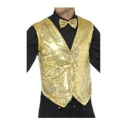Sequin Waistcoat, Gold