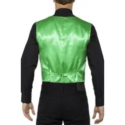 Sequin Waistcoat, Green -Joker Scostumemega Store sequin waistcoat green 525346