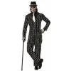 Skeleton Bone Pin Stripe Suit Size Std -Joker Scostumemega Store skeleton bone pin stripe suit size std 142426