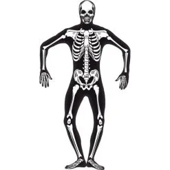 Skeleton Second Skin Costume, Adult