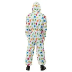 Smiley Boilersuit, White -Joker Scostumemega Store smiley boilersuit white 903345