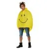 Smiley Party Poncho, Yellow & Black -Joker Scostumemega Store smiley party poncho yellow black 675763
