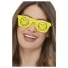 Smiley Rave Glasses, Yellow -Joker Scostumemega Store smiley rave glasses yellow 392538